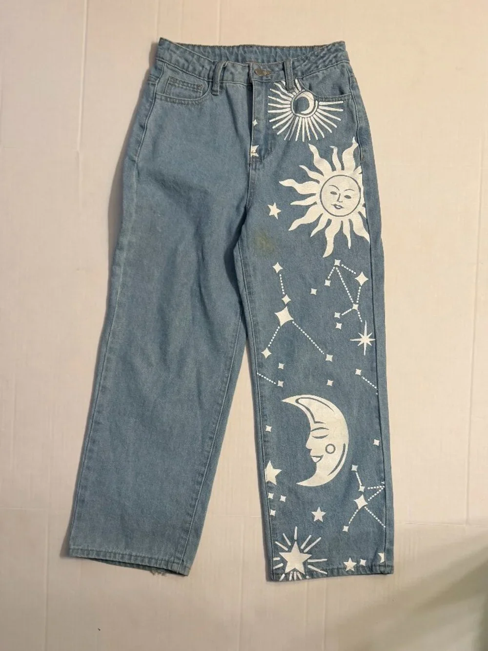 Shein Teen Girls ‘Sun & Moon’ High Waist Jeans*